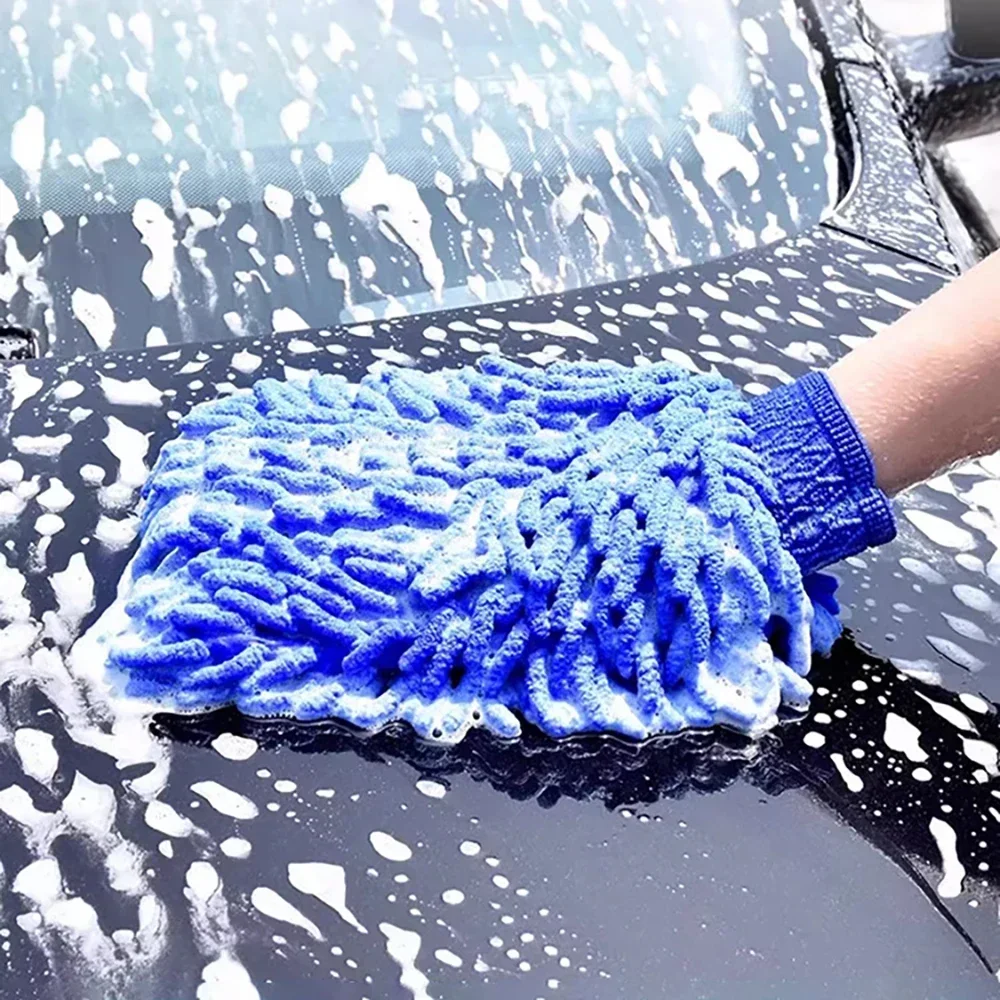 1-2Pcs Blue Microfiber Chenill - Microfiber Towel Detailing 评论和价格
