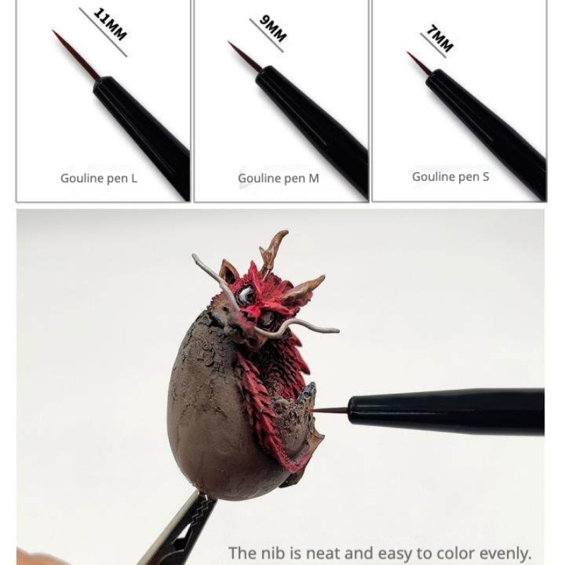 MSWZ MS-063 3-IN-1 Model Hand  - Detailing Brush Set 评论和价格