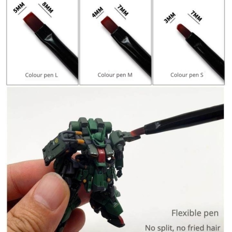 MSWZ MS-063 3-IN-1 Model Hand  - Detailing Brush Set 评论和价格